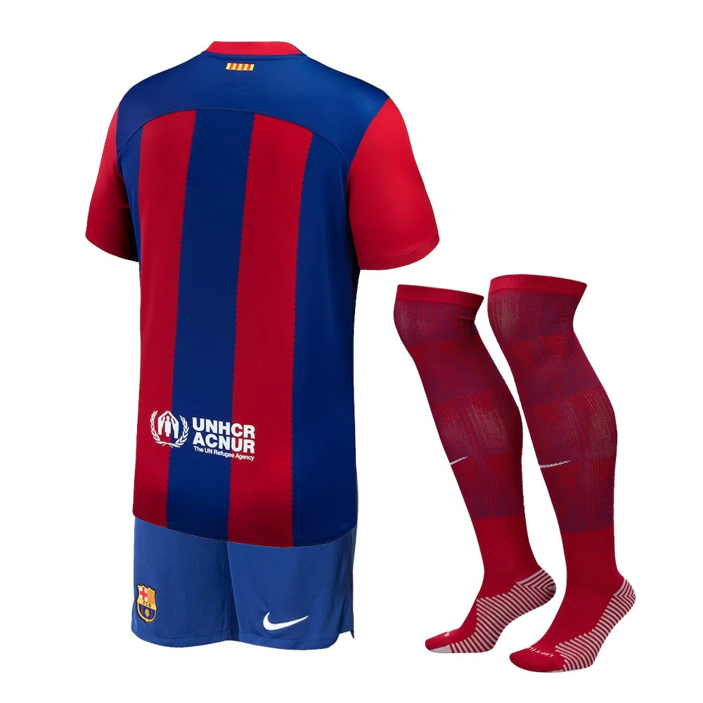KITS ENFANT/JUNIOR FC BARCELONE DOMICILE 2023/2024 - Image 2