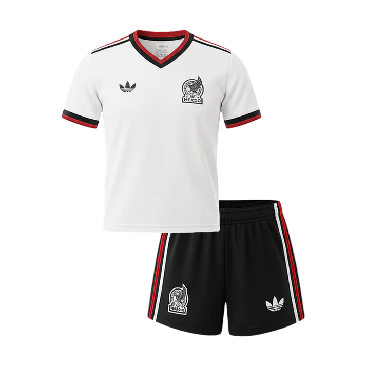 KITS ENFANT/ JUNIOR MEXIQUE EXTERIEUR COUPE DU MONDE 2026 - Image 5